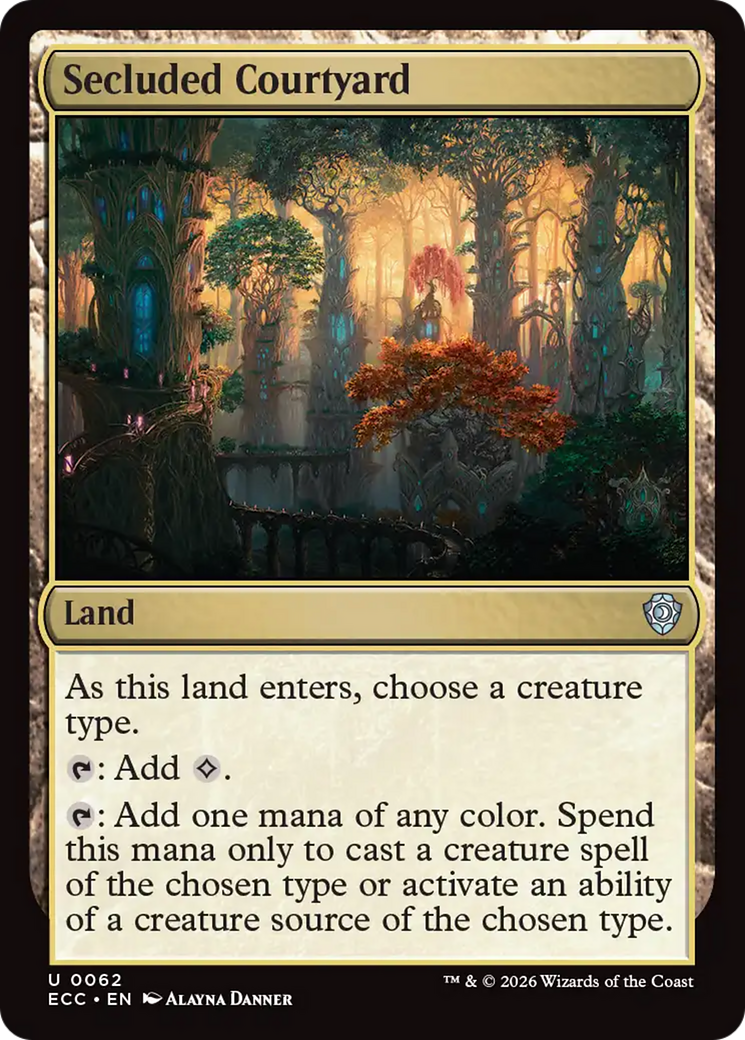 Secluded Courtyard [Lorwyn Eclipsed Commander] | Boutique FDB TCG