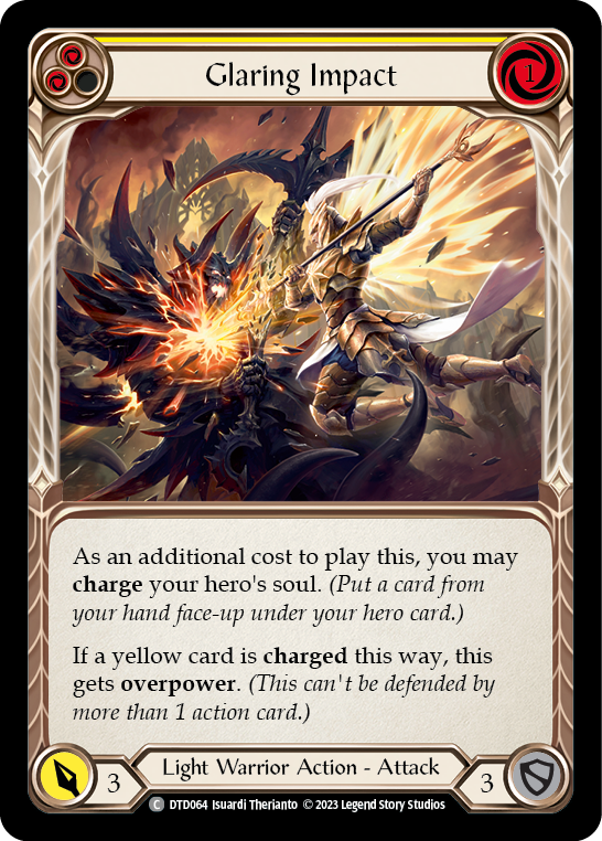 Glaring Impact (Yellow) [DTD064] (Dusk Till Dawn) | Boutique FDB TCG