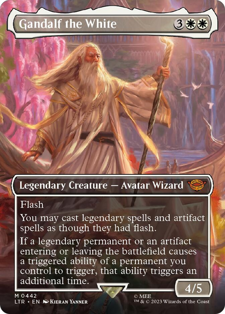 Gandalf the White (Borderless Alternate Art) [The Lord of the Rings: Tales of Middle-Earth] | Boutique FDB TCG