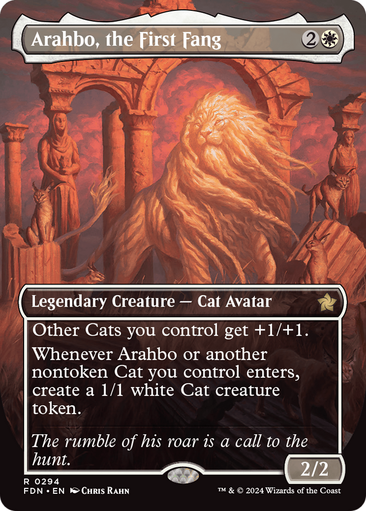 Arahbo, the First Fang (Borderless) [Foundations] | Boutique FDB TCG