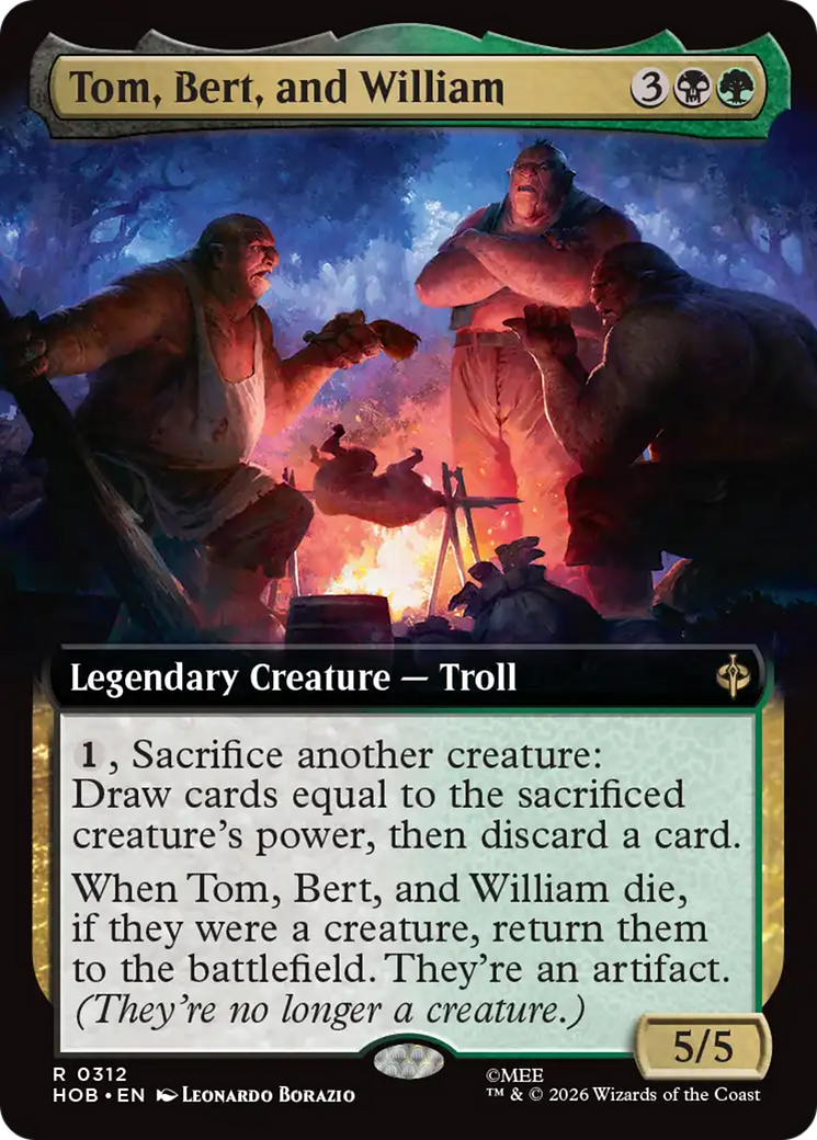 Tom, Bert, and William (Extended Art) [The Hobbit] | Boutique FDB TCG