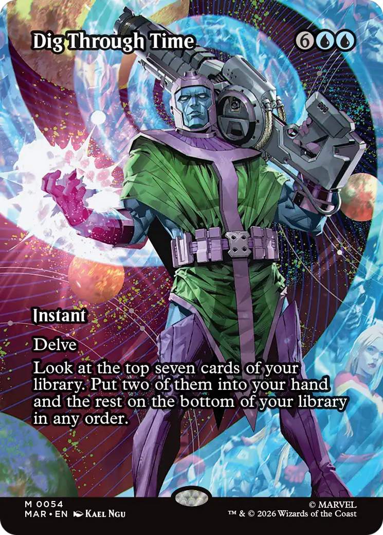Dig Through Time (Borderless) [Marvel Universe: Eternal-Legal] | Boutique FDB TCG