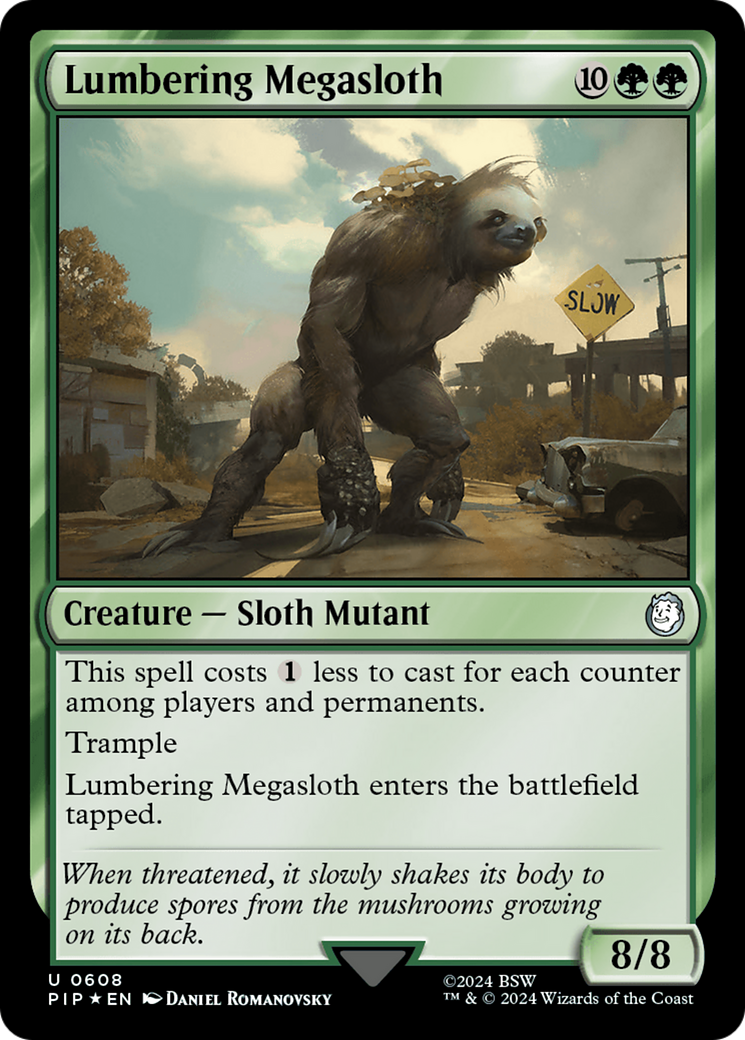 Lumbering Megasloth (Surge Foil) [Fallout] | Boutique FDB TCG