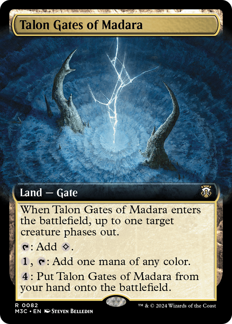 Talon Gates of Madara (Extended Art) (Ripple Foil) [Modern Horizons 3 Commander] | Boutique FDB TCG