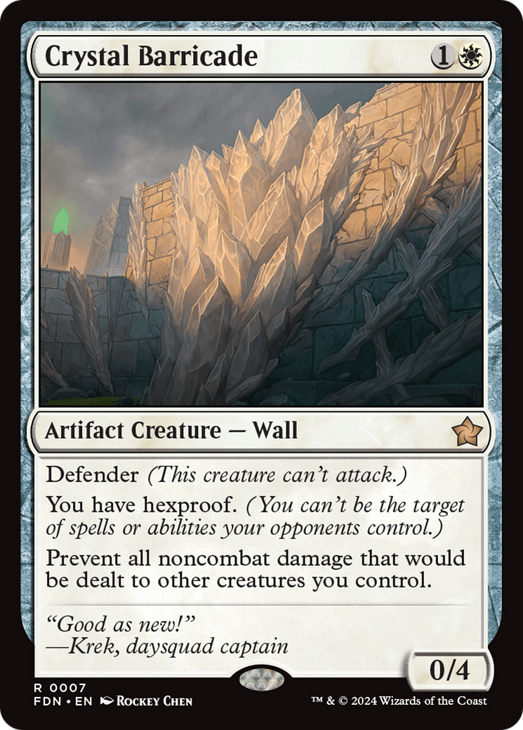 Crystal Barricade [Foundations] | Boutique FDB TCG