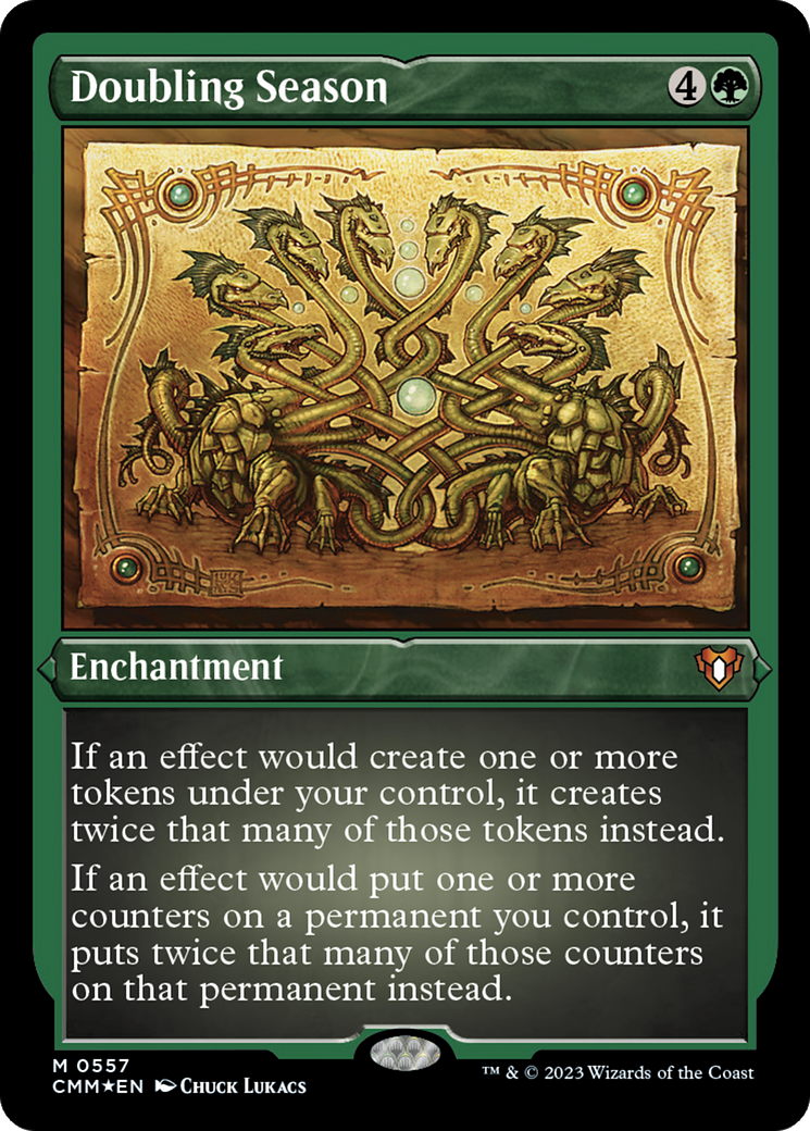 Doubling Season (Foil Etched) [Commander Masters] | Boutique FDB TCG