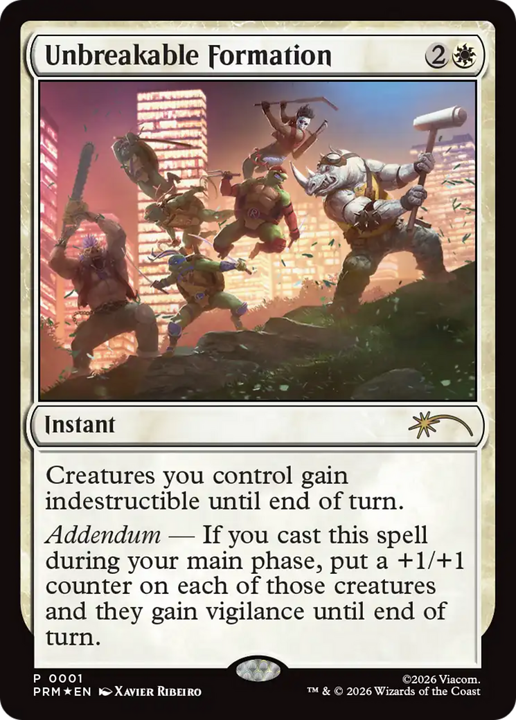 Unbreakable Formation [Media Promos] | Boutique FDB TCG