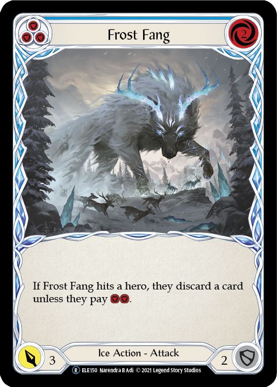 Frost Fang (Blue) [U-ELE150] (Tales of Aria Unlimited)  Unlimited Rainbow Foil | Boutique FDB TCG