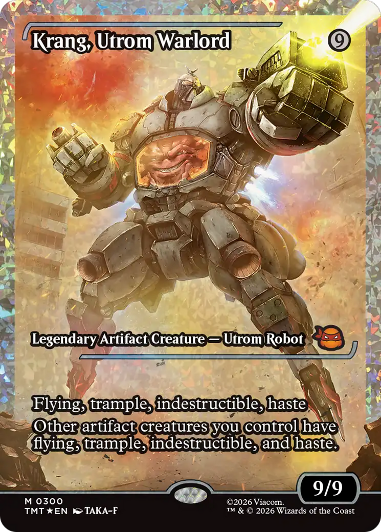 Krang, Utrom Warlord (Showcase) (Fracture Foil) [Teenage Mutant Ninja Turtles] | Boutique FDB TCG