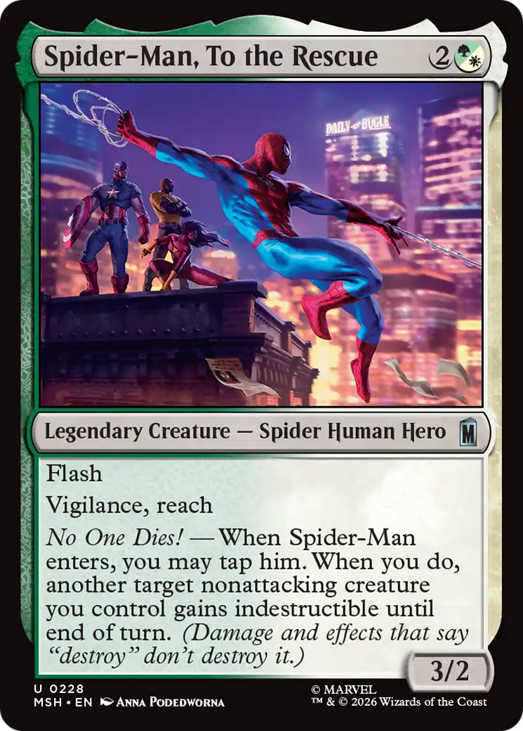 Spider-Man, To the Rescue [Marvel Super Heroes] | Boutique FDB TCG