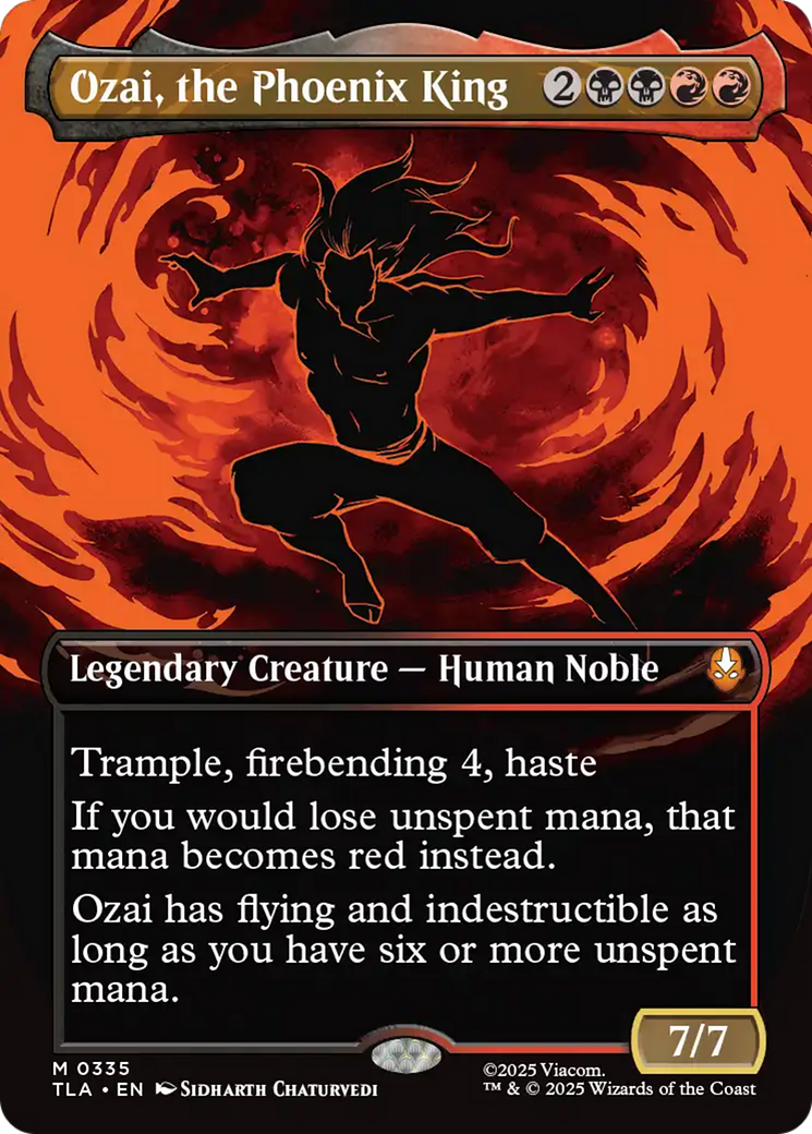 Ozai, the Phoenix King (0335) (Borderless) [Avatar: The Last Airbender] | Boutique FDB TCG