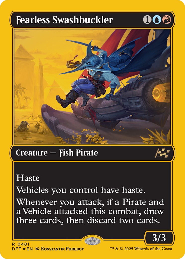 Fearless Swashbuckler (First-Place Foil) [Aetherdrift] | Boutique FDB TCG