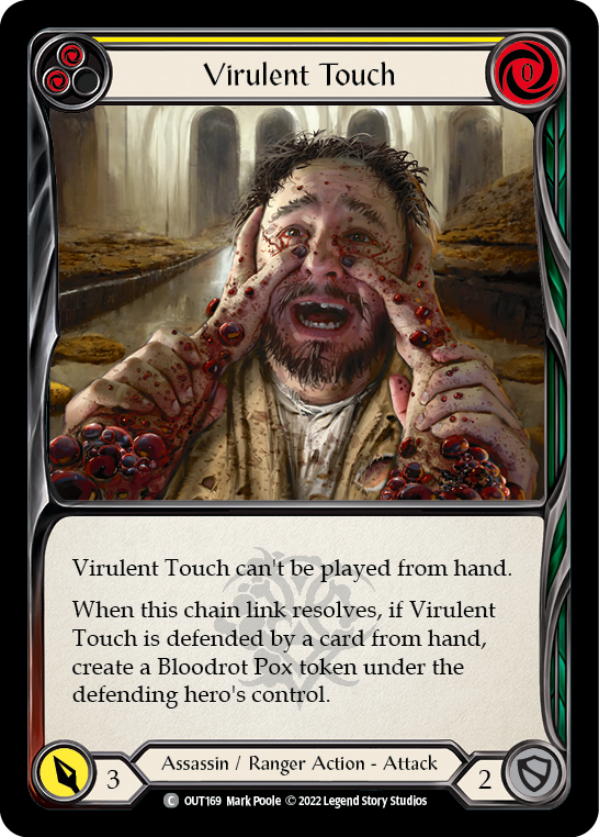 Virulent Touch (Yellow) [OUT169] (Outsiders) | Boutique FDB TCG