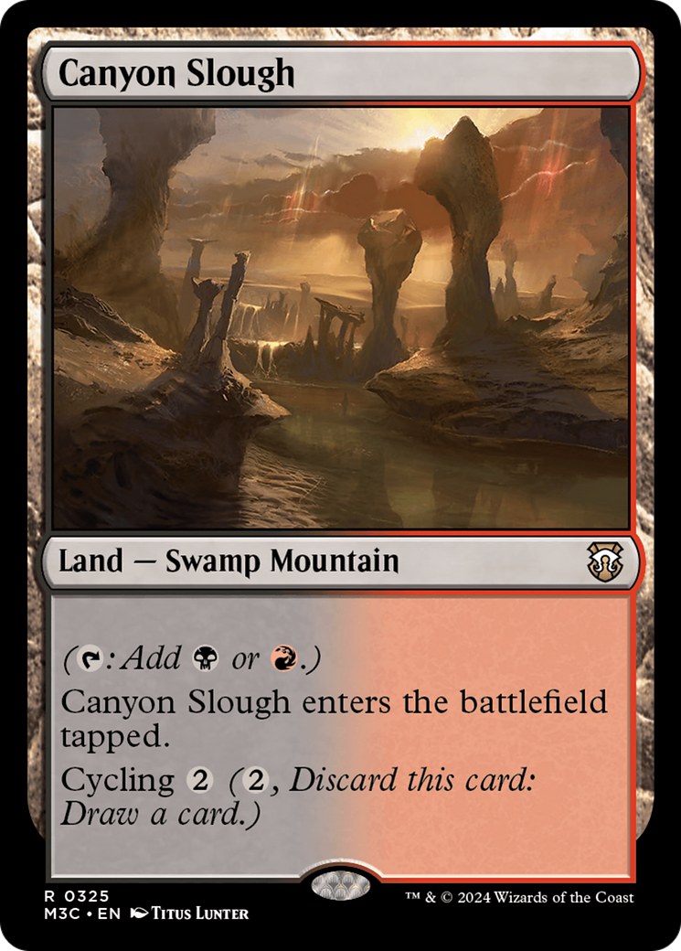 Canyon Slough (Ripple Foil) [Modern Horizons 3 Commander] | Boutique FDB TCG