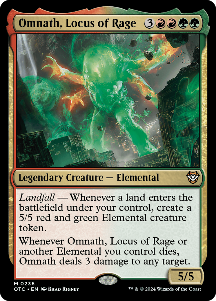 Omnath, Locus of Rage [Outlaws of Thunder Junction Commander] | Boutique FDB TCG