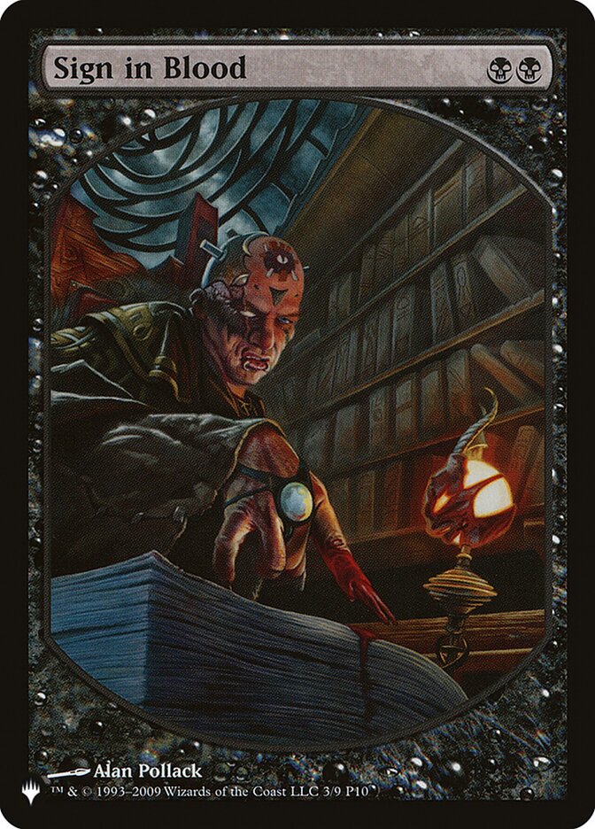 Sign in Blood [The List] | Boutique FDB TCG