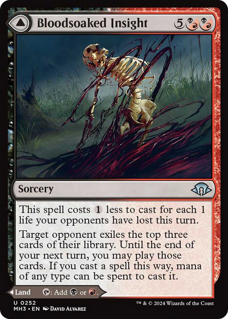 Bloodsoaked Insight // Sanguine Morass [Modern Horizons 3] | Boutique FDB TCG