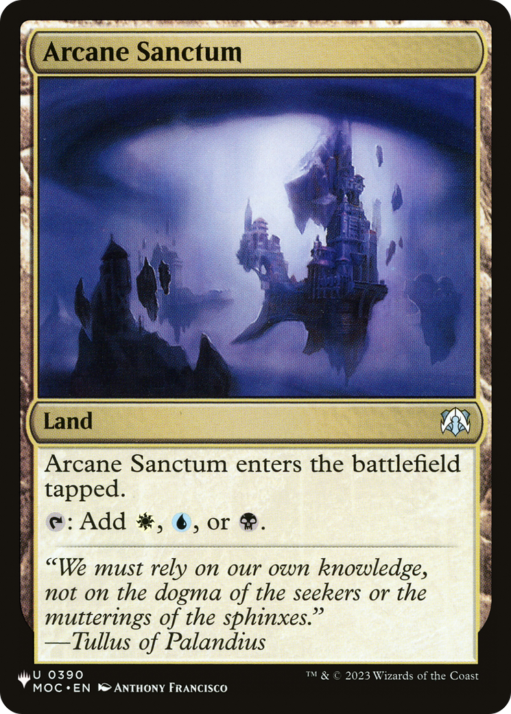 Arcane Sanctum (MOC) [The List] | Boutique FDB TCG