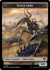 Sliver Army // Sliver Double-Sided Token [Commander Masters Tokens] | Boutique FDB TCG