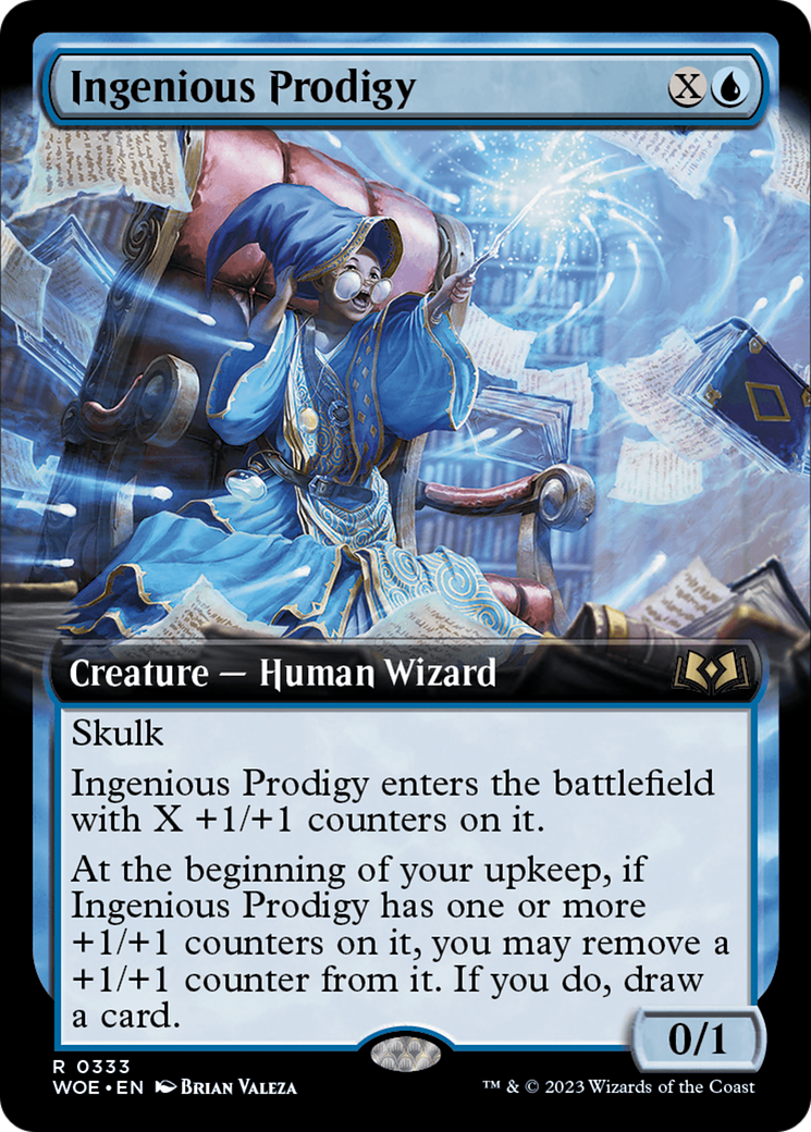 Ingenious Prodigy (Extended Art) [Wilds of Eldraine] | Boutique FDB TCG