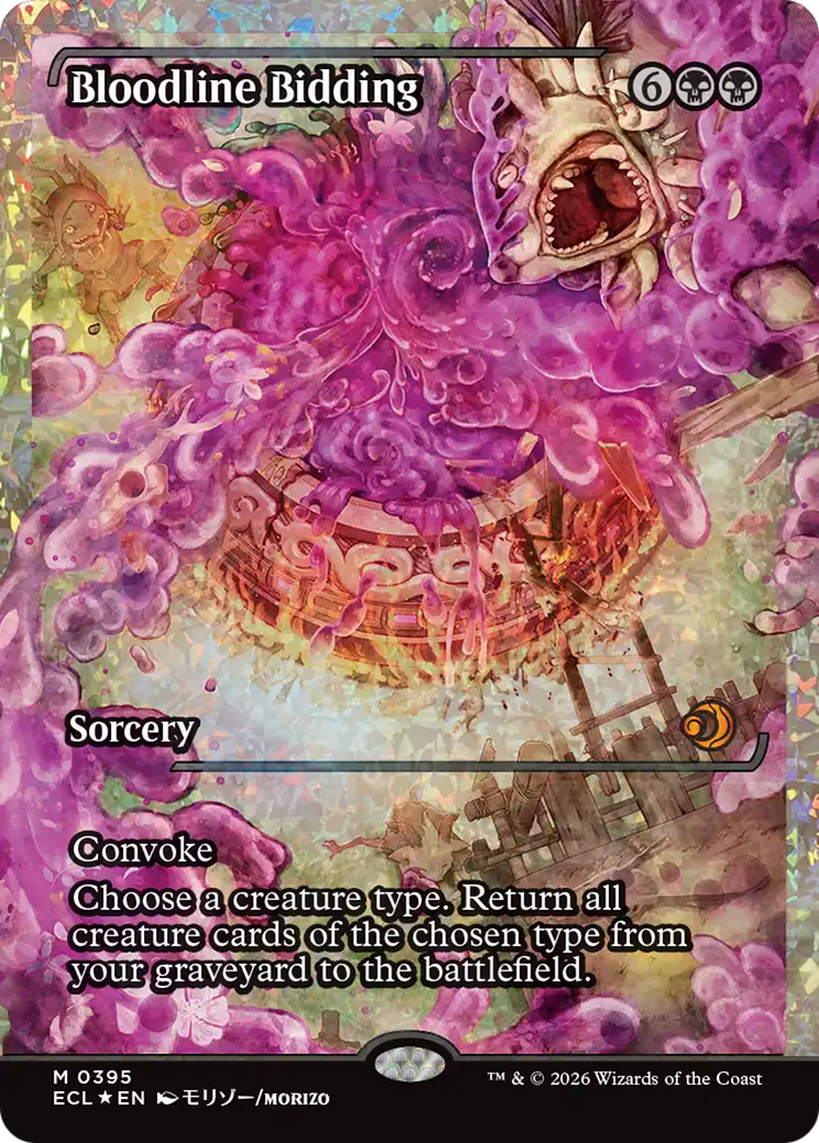 Bloodline Bidding (Showcase) (Fracture Foil) [Lorwyn Eclipsed] | Boutique FDB TCG