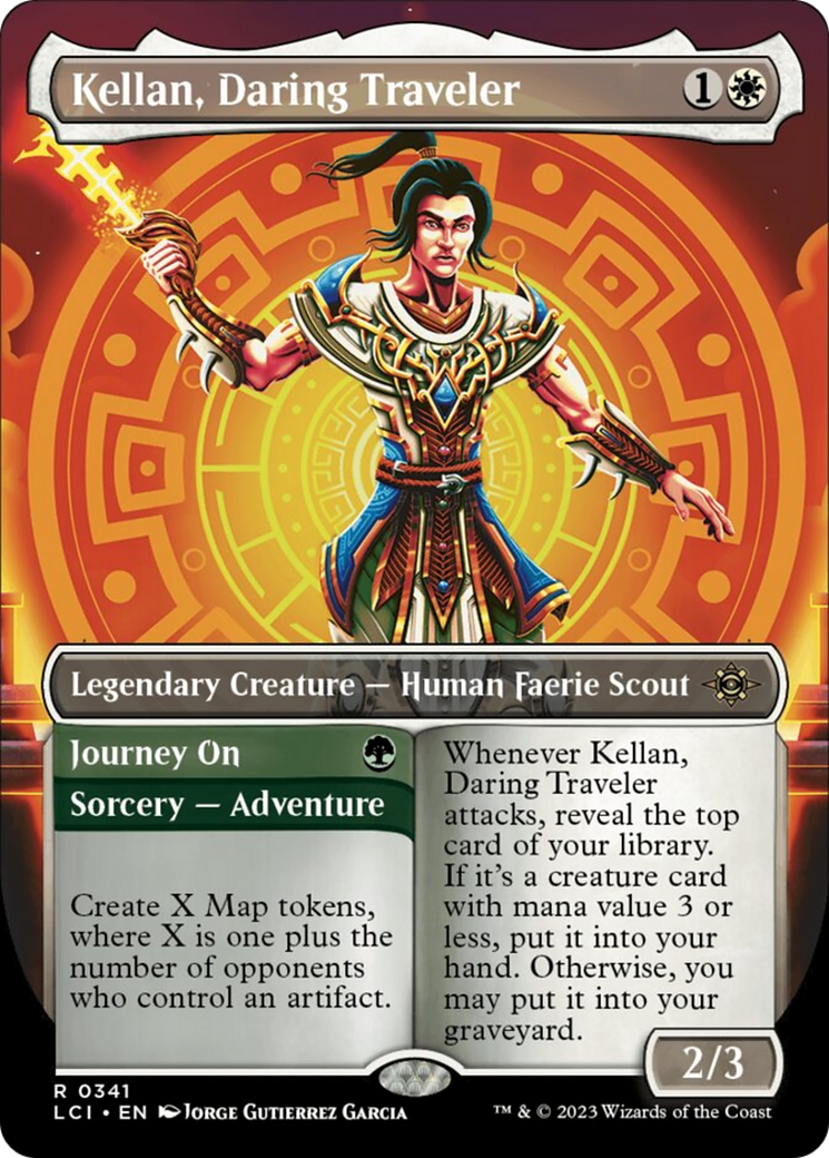 Kellan, Daring Traveler (Borderless) [The Lost Caverns of Ixalan] | Boutique FDB TCG