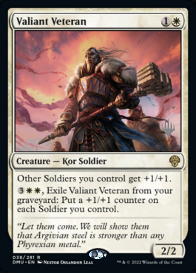 Valiant Veteran (Promo Pack) [Dominaria United Promos] | Boutique FDB TCG