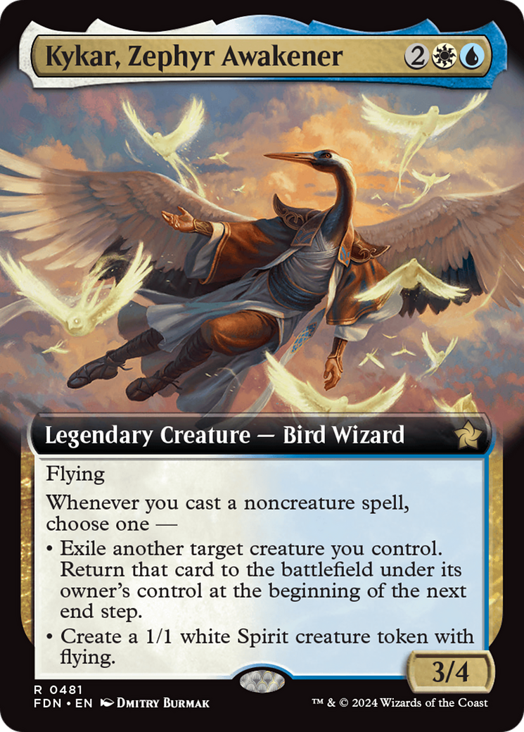 Kykar, Zephyr Awakener (Extended Art) [Foundations] | Boutique FDB TCG