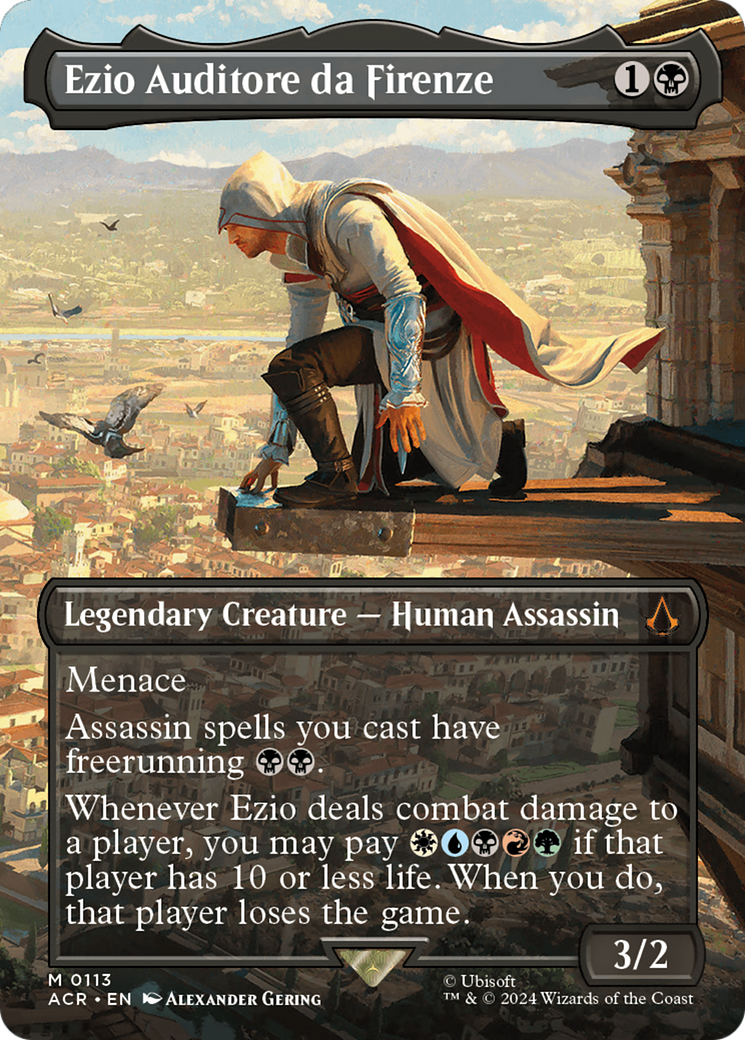 Ezio Auditore da Firenze (Borderless) [Assassin's Creed] | Boutique FDB TCG