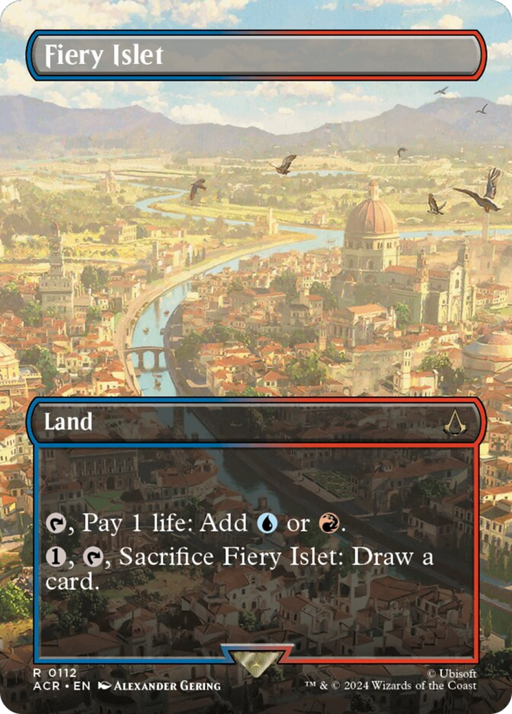 Fiery Islet (Borderless) [Assassin's Creed] | Boutique FDB TCG