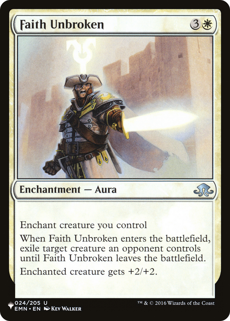 Faith Unbroken [The List Reprints] | Boutique FDB TCG