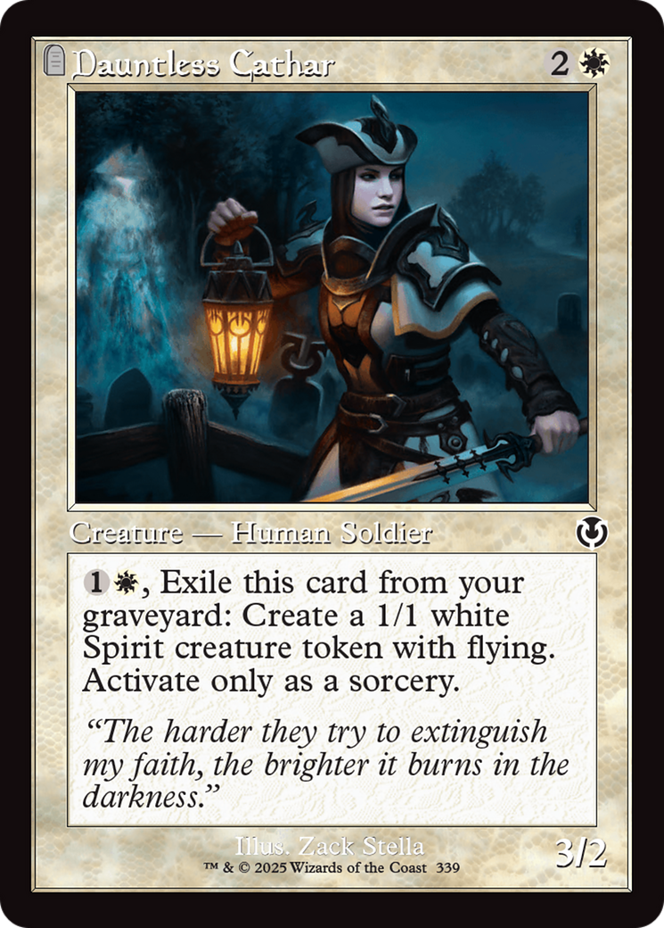 Dauntless Cathar (Retor Frame) [Innistrad Remastered] | Boutique FDB TCG
