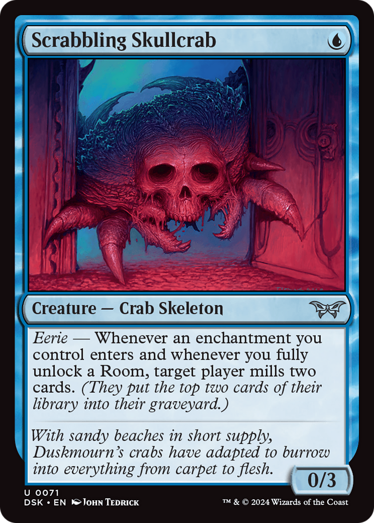 Scrabbling Skullcrab [Duskmourn: House of Horror] | Boutique FDB TCG