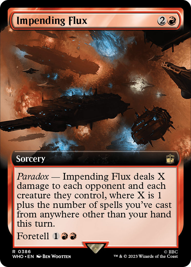 Impending Flux (Extended Art) [Doctor Who] | Boutique FDB TCG