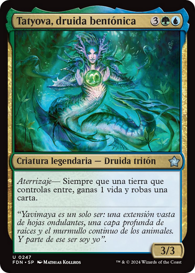 Tatyova, Benthic Druid [Foundations] | Boutique FDB TCG