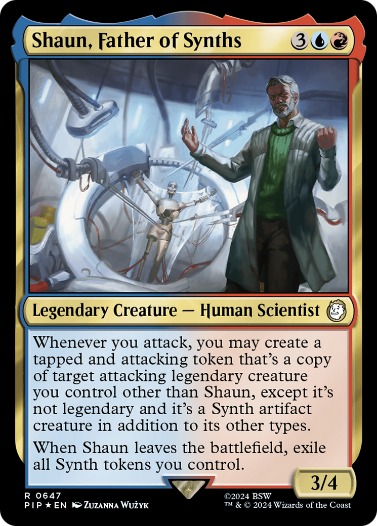 Shaun, Father of Synths (Surge Foil) [Fallout] | Boutique FDB TCG