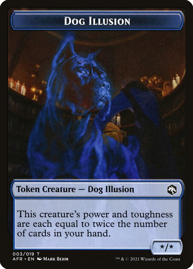 Angel // Dog Illusion Double-Sided Token [Dungeons & Dragons: Adventures in the Forgotten Realms Tokens] | Boutique FDB TCG