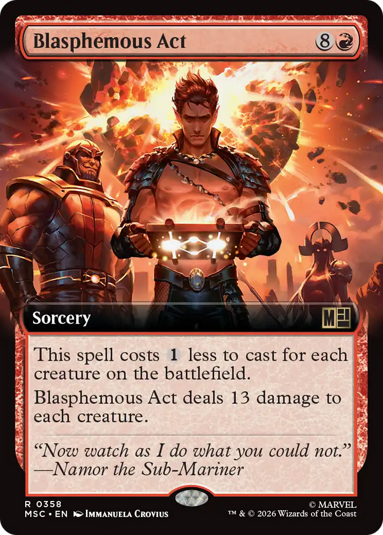 Blasphemous Act (Extended Art) [Marvel Super Heroes Commander] | Boutique FDB TCG