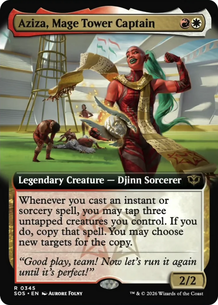 Aziza, Mage Tower Captain (Extended Art) [Secrets of Strixhaven] | Boutique FDB TCG
