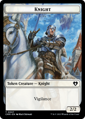 Human Soldier // Knight Double-Sided Token [Commander Masters Tokens] | Boutique FDB TCG