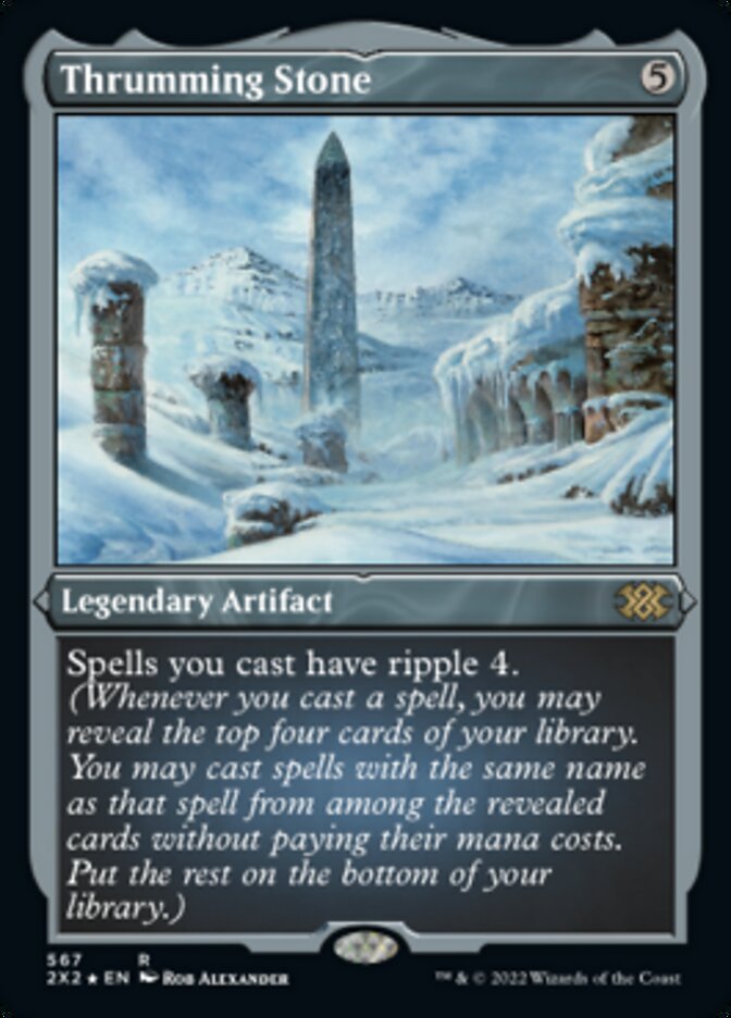 Thrumming Stone (Foil Etched) [Double Masters 2022] | Boutique FDB TCG
