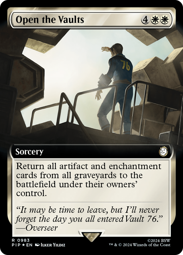 Open the Vaults (Extended Art) (Surge Foil) [Fallout] | Boutique FDB TCG