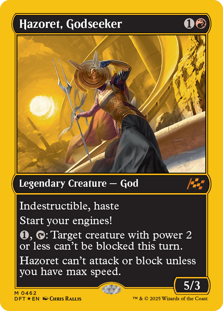 Hazoret, Godseeker (First-Place Foil) [Aetherdrift] | Boutique FDB TCG