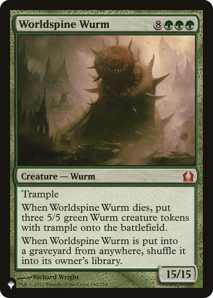 Worldspine Wurm [The List] | Boutique FDB TCG