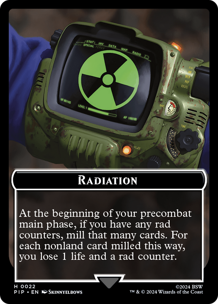 Radiation // Robot Double-Sided Token [Fallout Tokens] | Boutique FDB TCG