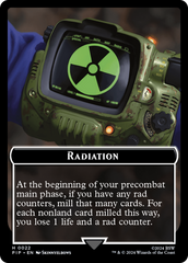 Radiation // Zombie Mutant Double-Sided Token [Fallout Tokens] | Boutique FDB TCG