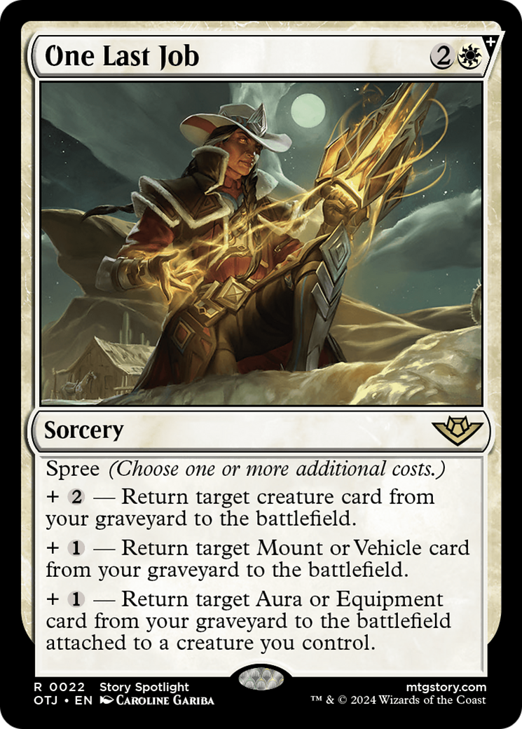 One Last Job [Outlaws of Thunder Junction] | Boutique FDB TCG