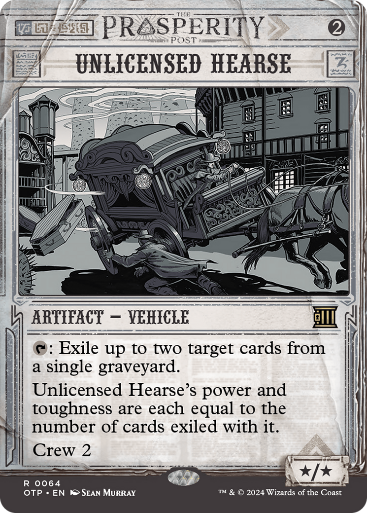 Unlicensed Hearse [Outlaws of Thunder Junction: Breaking News] | Boutique FDB TCG