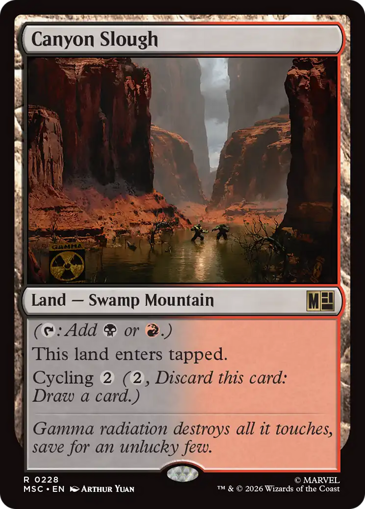 Canyon Slough (Surge Foil) [Marvel Super Heroes Commander] | Boutique FDB TCG