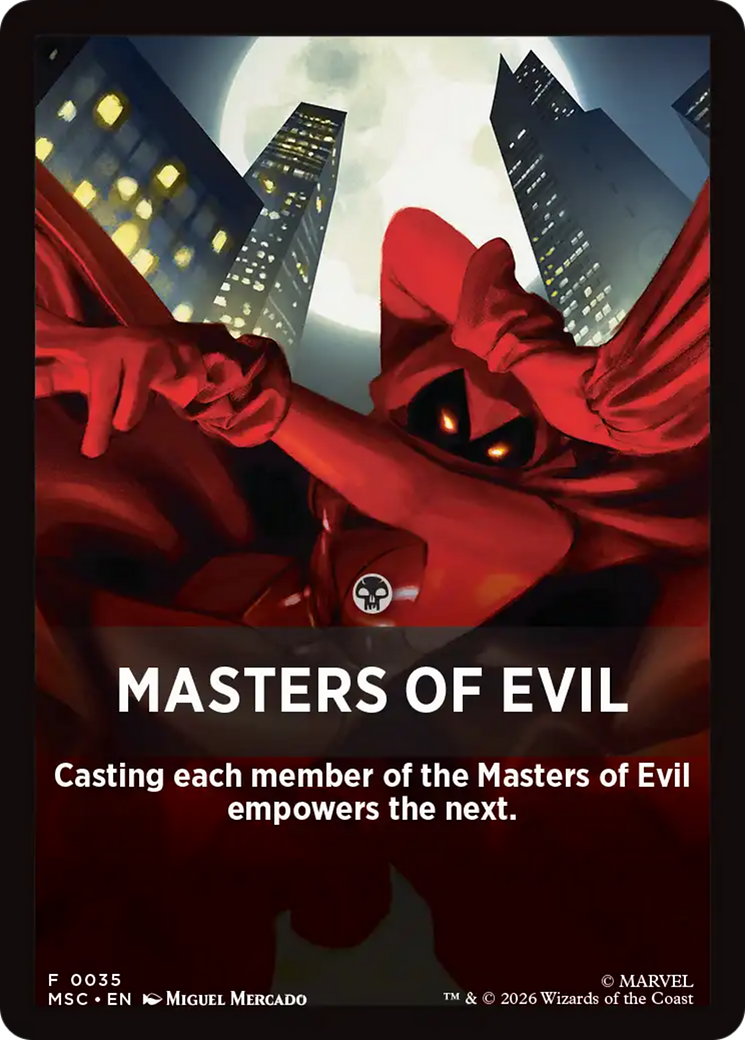 Masters of Evil Theme Card [Marvel Super Heroes Commander] | Boutique FDB TCG